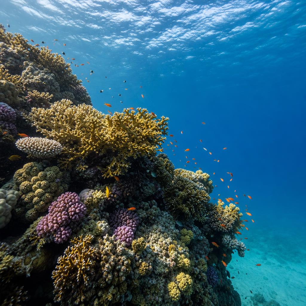 Red Sea coral and fish near Aqaba