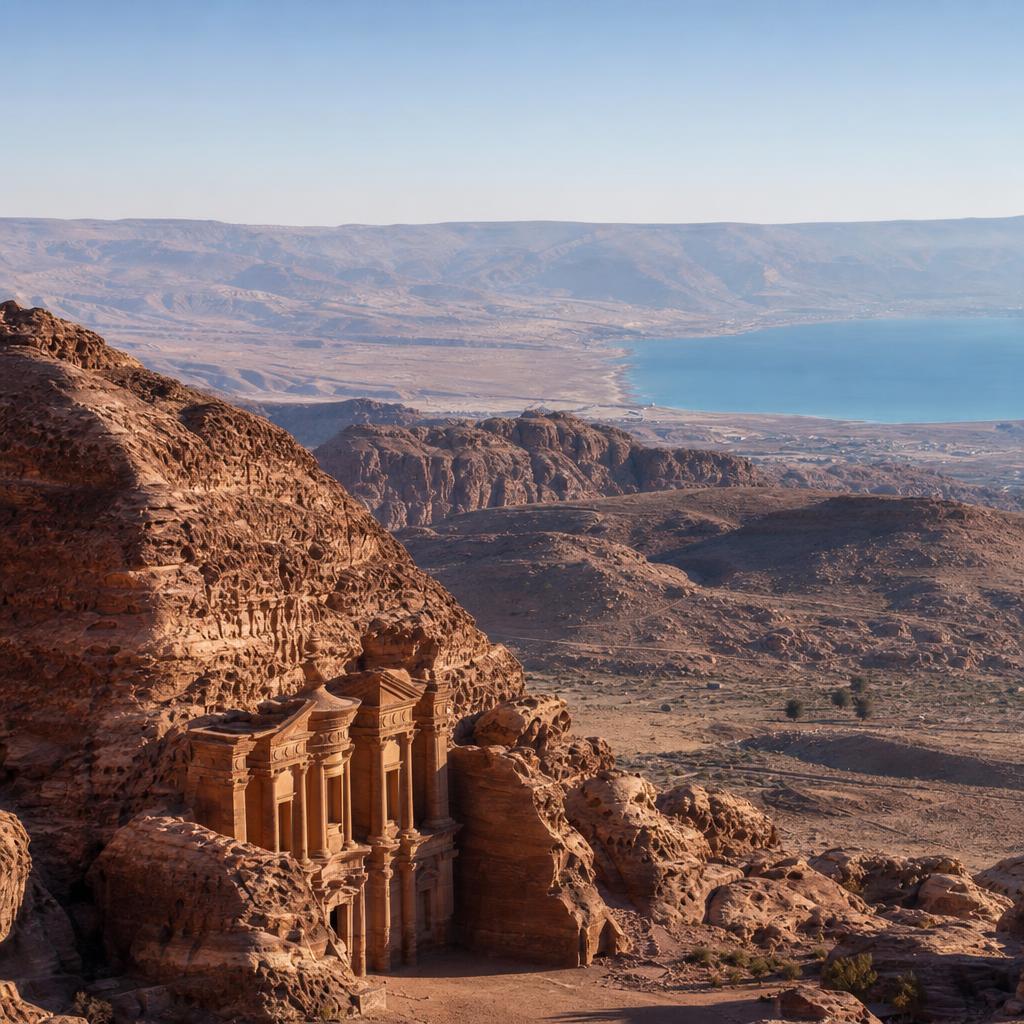 Jordan landscape representing desert, heritage and coast