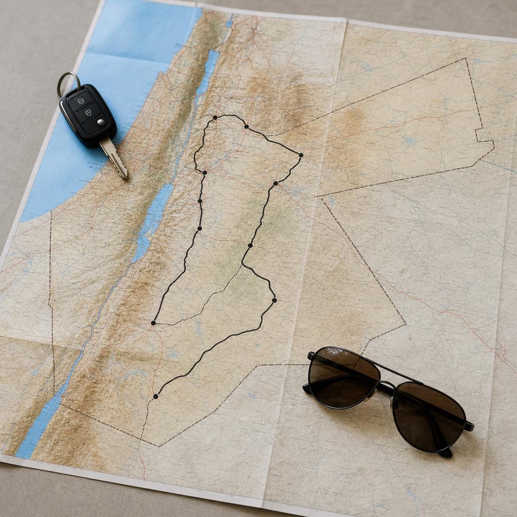 Jordan road map and travel planning essentials
