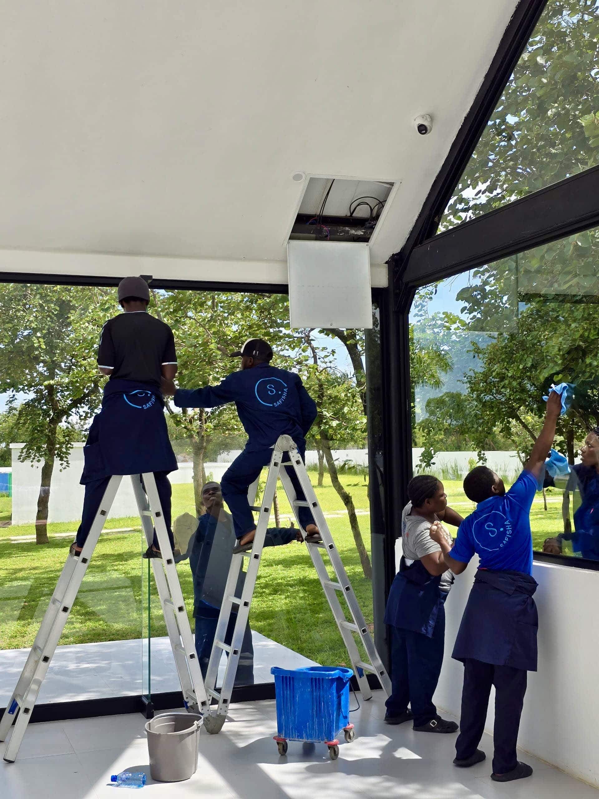 Safisha cleaning team at work in Zambia, gallery image 1