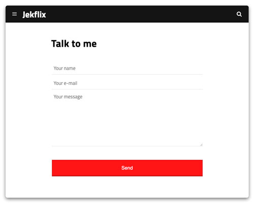 Contact Page Screenshot