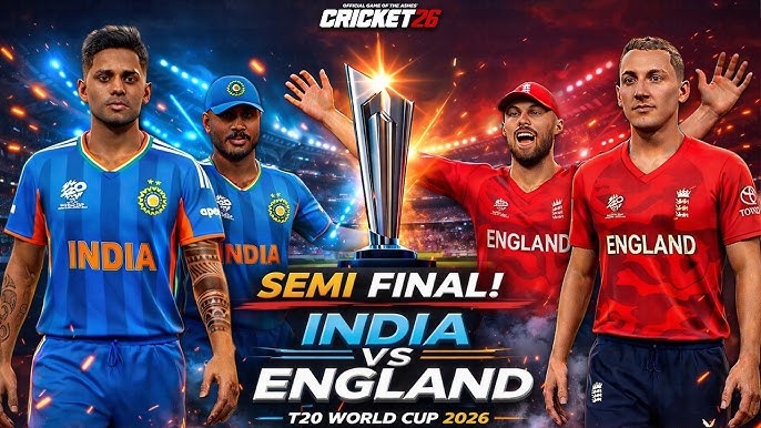 🔥 High Voltage Clash: India vs England | T20 World Cup Semi Final