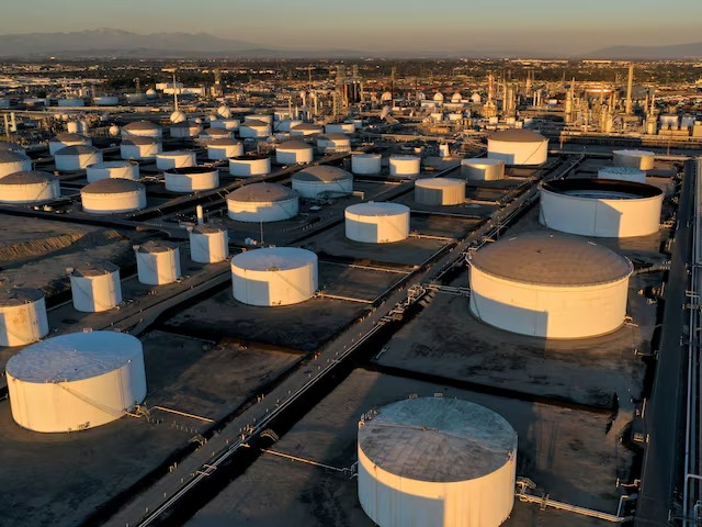 Oil slips as strong supply counters Middle East and hurricane risk