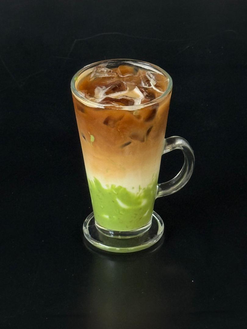 Latte glacé pistache