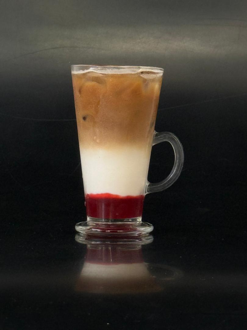 Latte glacé fraise