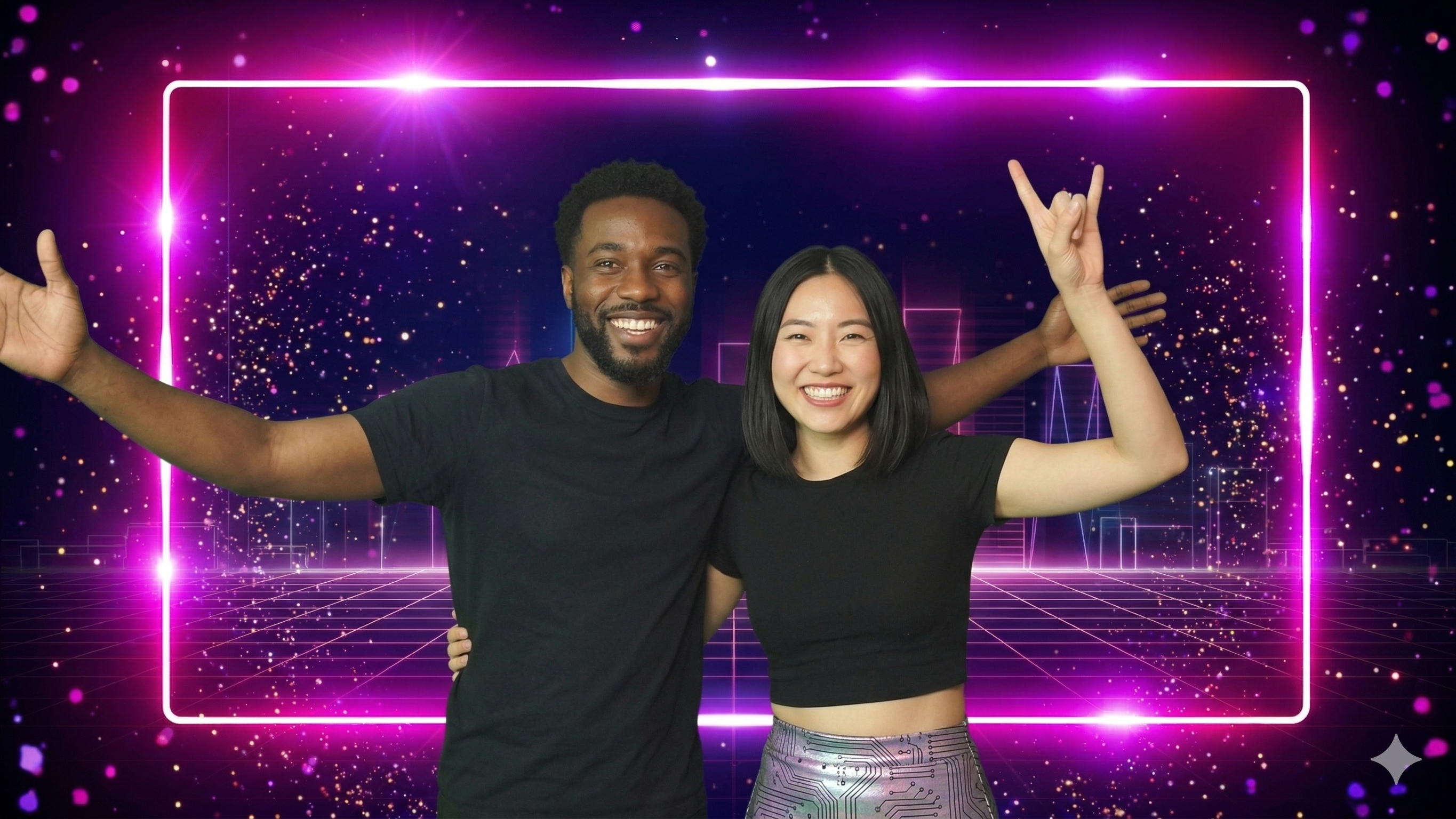 Slideshow of photos from Snapbooth at the XR Holiday Party 2025
