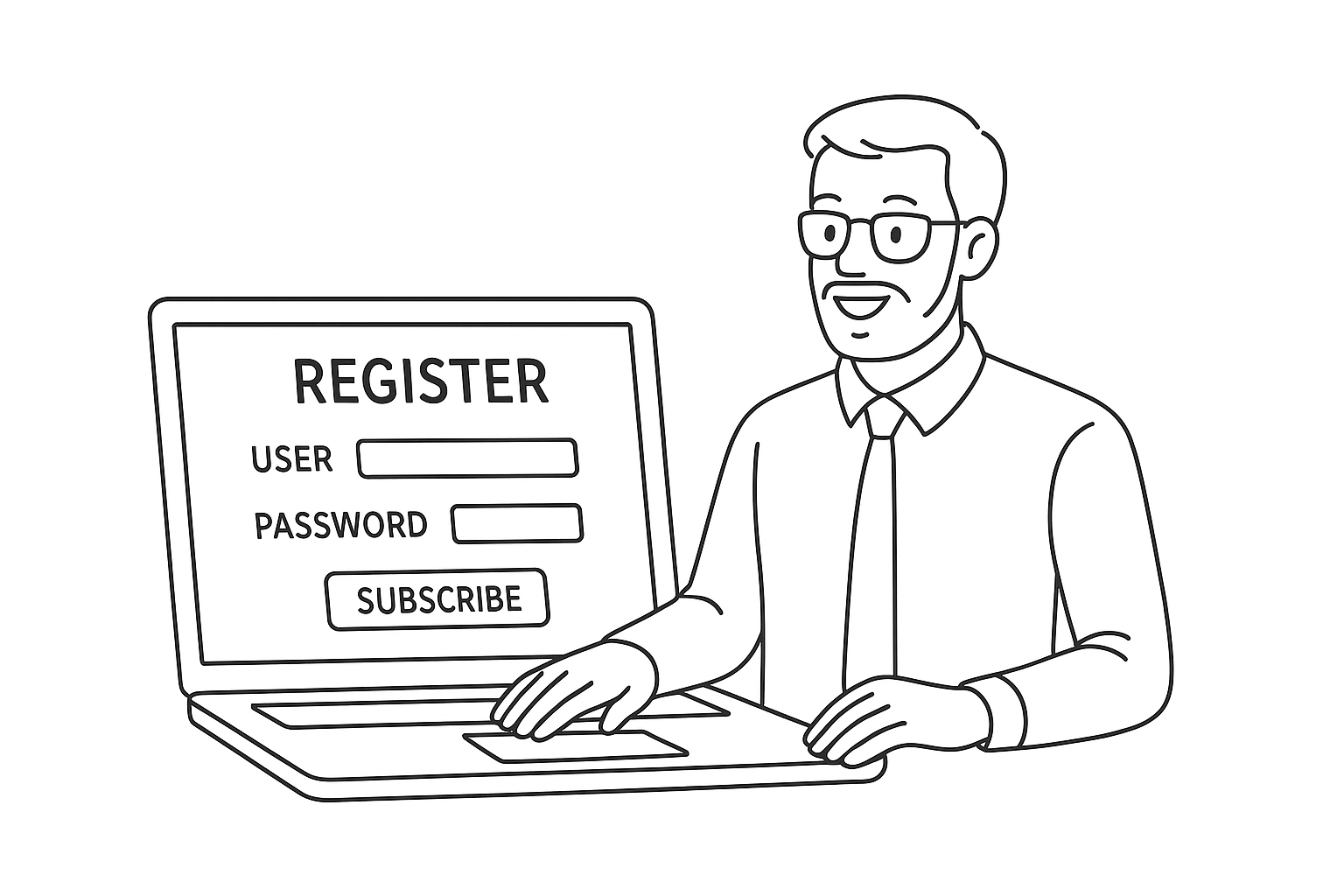 Profesor creando perfil