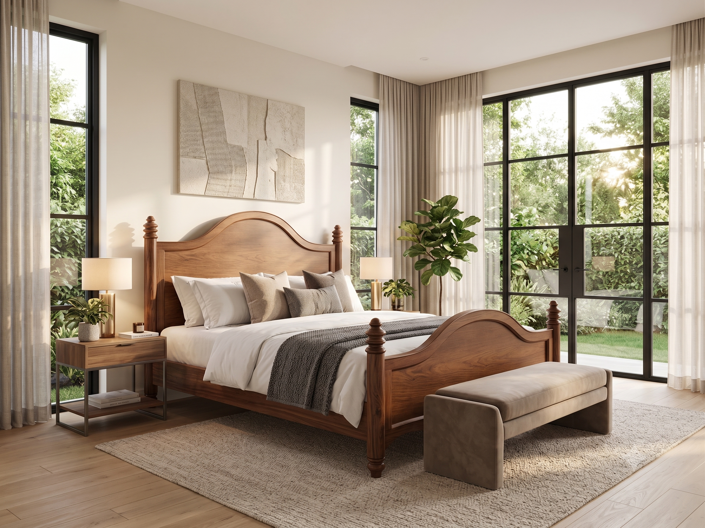 Wooden Bed