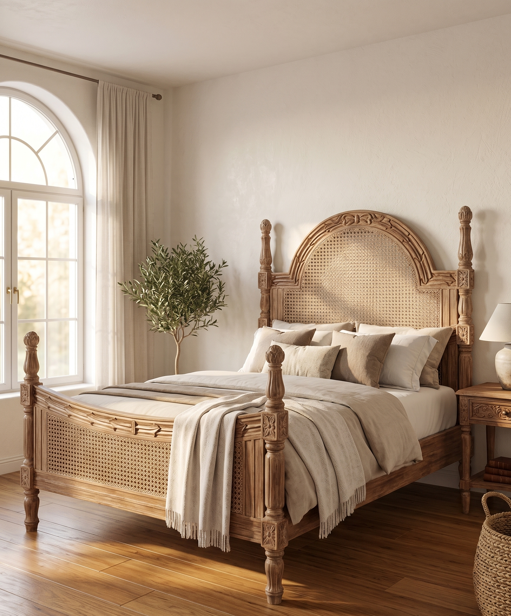 Vintage Cane Bed  thumbnail 2