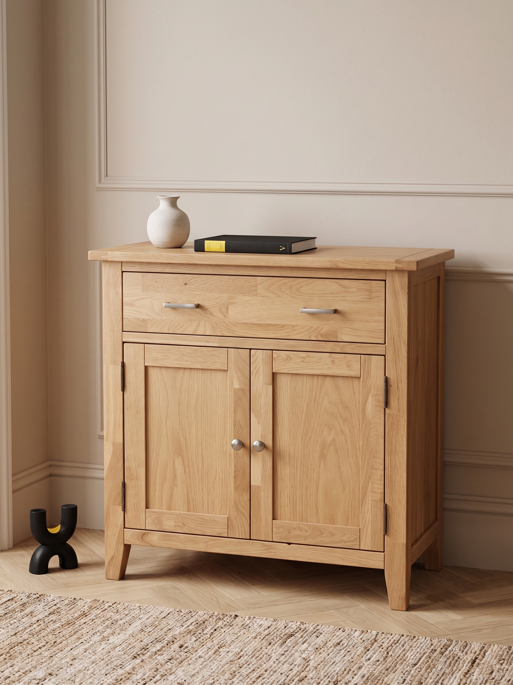 Natural Oak Storage Cabinet