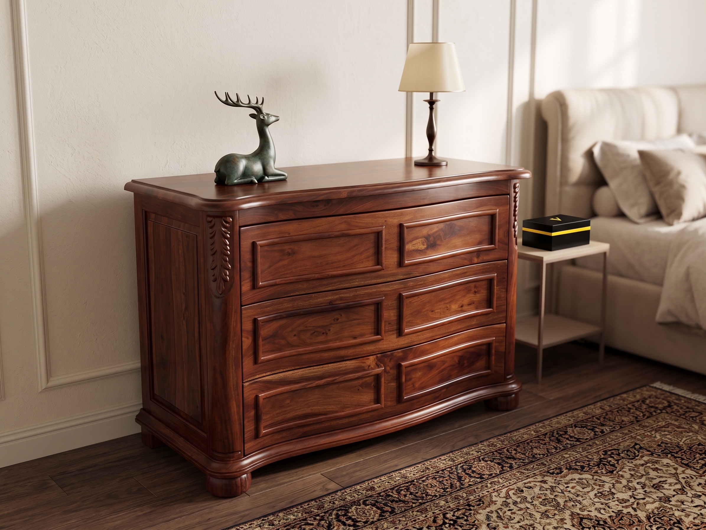 Heritage Sculpted Wood Dresser