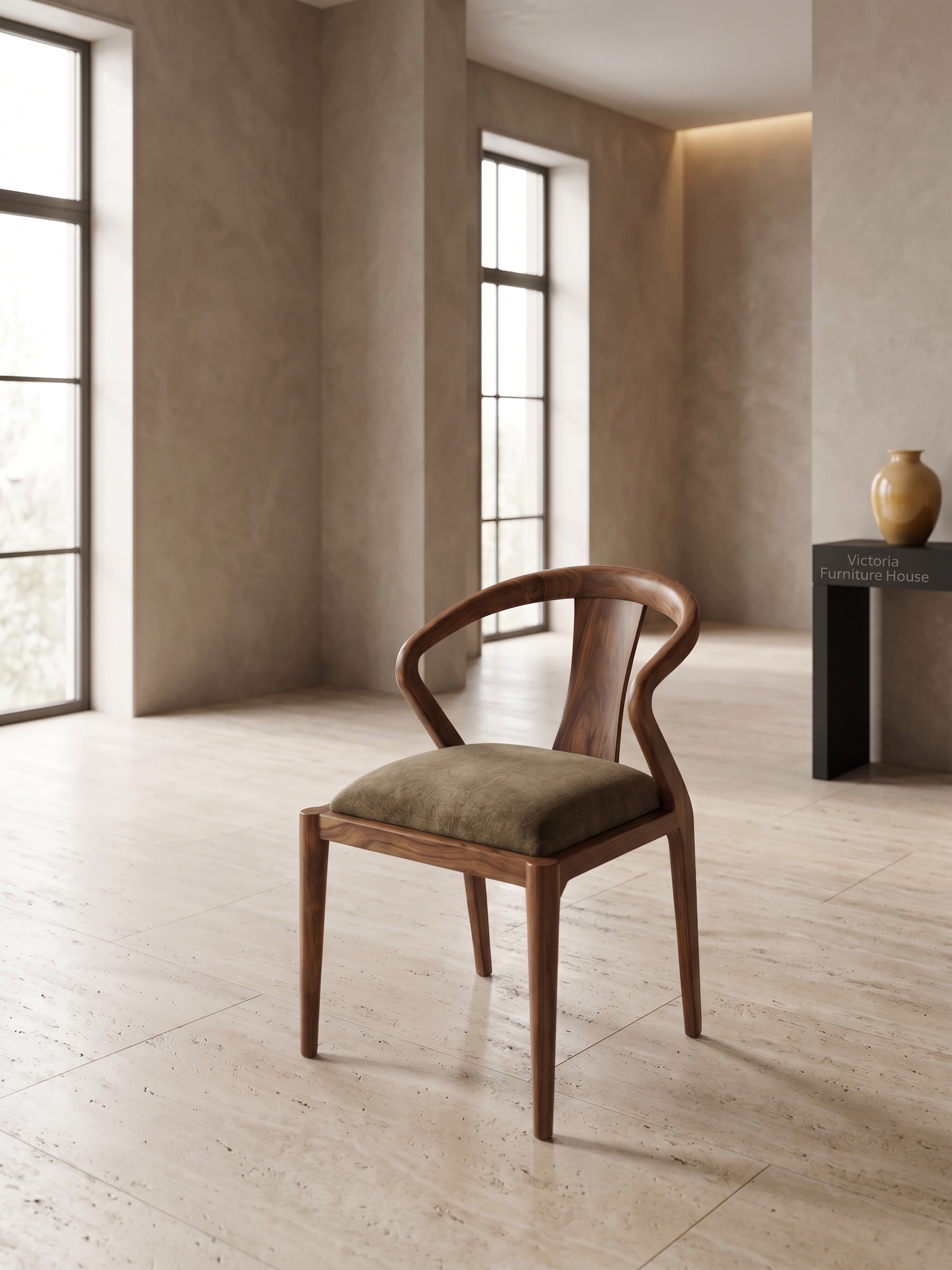 The Crescent Wood Armchair