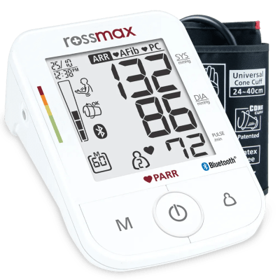 Rossmax X5 BT PARR Automatic Blood Pressure Monitor by Rossmax Bangladesh — MediportBD (ডায়াগনস্টিক যন্ত্রপাতি)