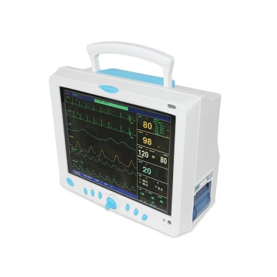 Contec CMS9000 6 Parameter 12” Patient Monitor-SPO2,PR,NIBP,RESP,TEMP,ECG w/ Printer by Contec Bangladesh — MediportBD (হাসপাতাল মেশিন)