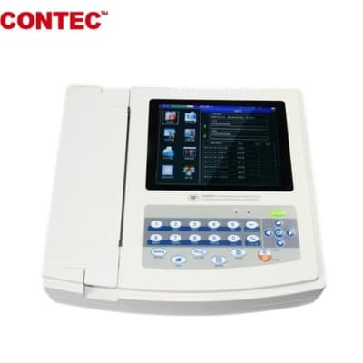 CONTEC ECG 1200G Touch Screen 12-Channel Elecreocardiograph by Contec front view Bangladesh — MediportBD (হাসপাতাল মেশিন)