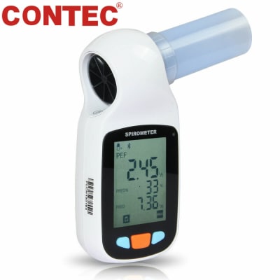 CONTEC SP70B Handheld Digital Spirometer Pulmonary Function Spirometry,Bluetooth by Contec front view Bangladesh — MediportBD