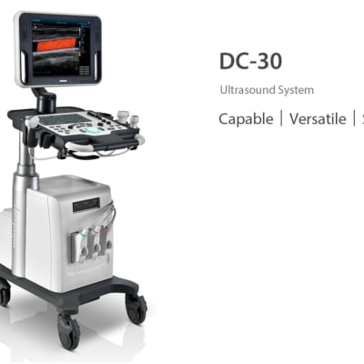 4D Color Doppler Diagnostic Ultrasound Machine Mindray DC-30 by Mindray front view Bangladesh — MediportBD (হাসপাতাল মেশিন)