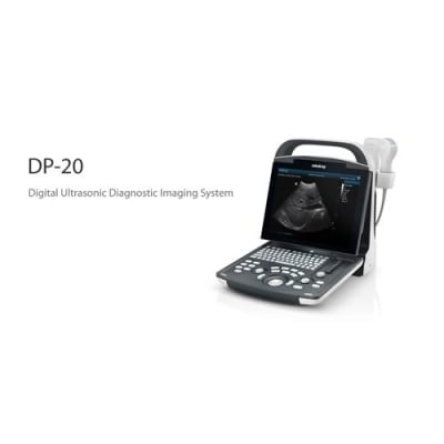 MINDRAY DP-20 Portable Ultrasound with Convex Probe by Mindray front view Bangladesh — MediportBD (হাসপাতাল মেশিন)