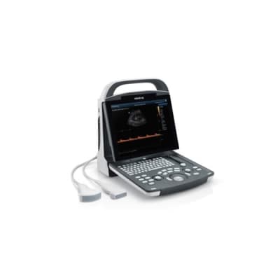 MINDRAY DP-21 Portable Ultrasound with Convex Probe by Mindray front view Bangladesh — MediportBD (হাসপাতাল মেশিন)