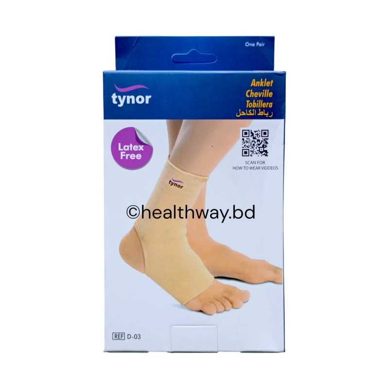 Tynor Anklet (One Pair) D-03 by Tynor Bangladesh — MediportBD