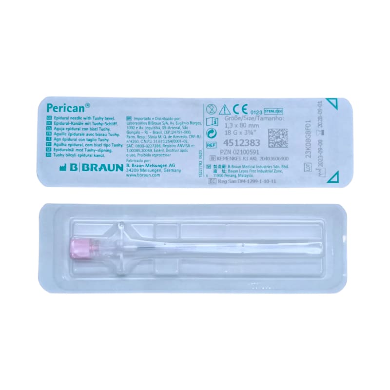 Perican Epidural Needle with Tuohy Bevel 18G by B-Braun Bangladesh — MediportBD