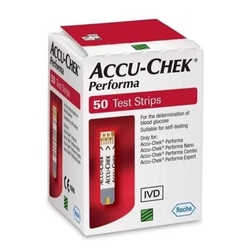 Accu-Chek Performa Blood Glucose Test Strips (50pc) by Accu-Chek Bangladesh — MediportBD (ডায়াবেটিস কেয়ার)