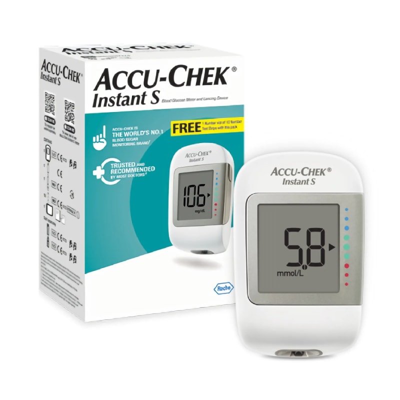 Accu-Chek Instant S Blood Glucose Test Meter by Accu-Chek Bangladesh — MediportBD (ডায়াবেটিস কেয়ার)