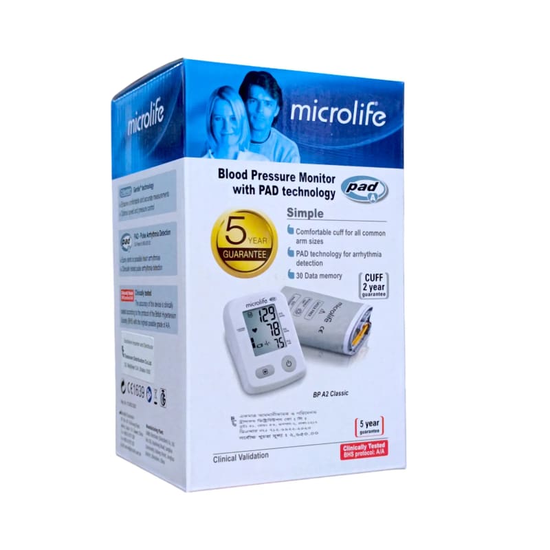 Microlife BP A2 Classic Digital Blood Pressure Monitor by Microlife Bangladesh — MediportBD (ডায়াগনস্টিক যন্ত্রপাতি)