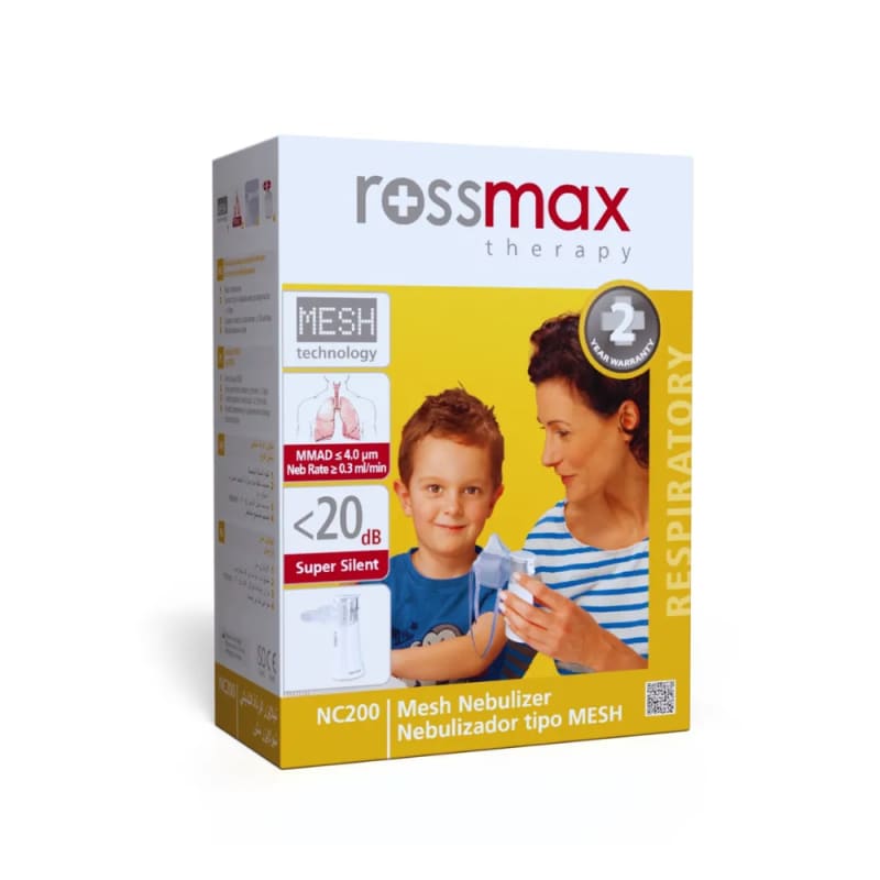 Rossmax NC200 Portable Mesh Nebulizer by Rossmax Bangladesh — MediportBD (হাসপাতাল মেশিন)