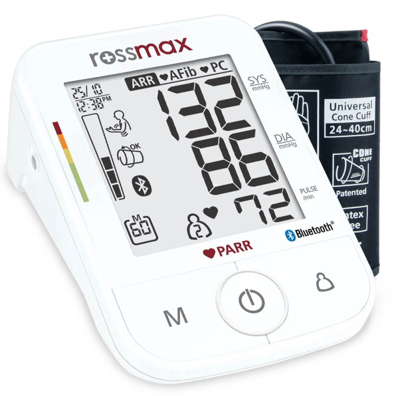 Rossmax X5 BT PARR Automatic Blood Pressure Monitor by Rossmax Bangladesh — MediportBD (ডায়াগনস্টিক যন্ত্রপাতি)