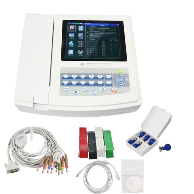 CONTEC ECG 1200G Touch Screen 12-Channel Elecreocardiograph by Contec Bangladesh — MediportBD (হাসপাতাল মেশিন)