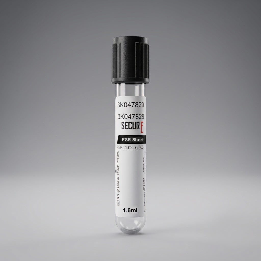 Secure ESR Vacuum Blood Collection Tube (Long) - 5mL