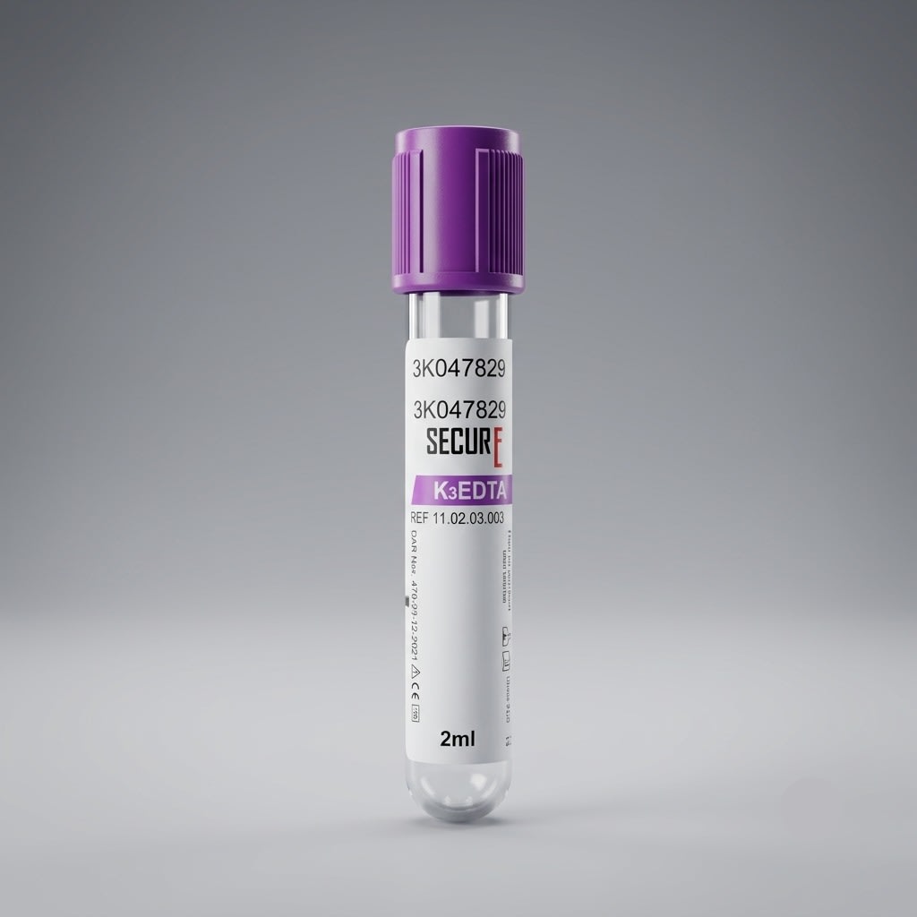 Secure K3EDTA Vacuum Blood Collection Tube - 3mL