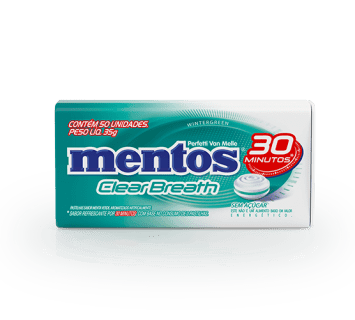 Mentos Clear Breath 30 minutos Wintergreen