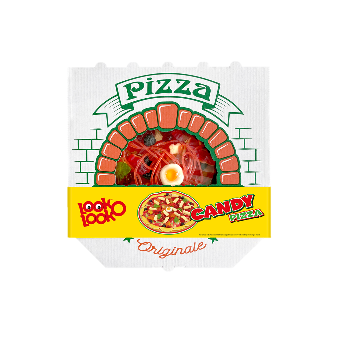 LOOK O LOOK - BIG CANDY PIZZA - 435G - SOFT JELLY JELL-O GUMMY BEAR - GIFT