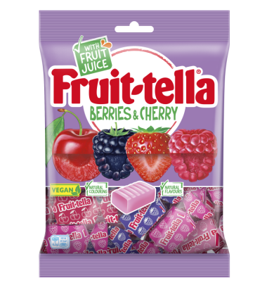 Fruit-Tella Strawberry 4 Rolls| Fruitella Candy | Fruitella Sweets