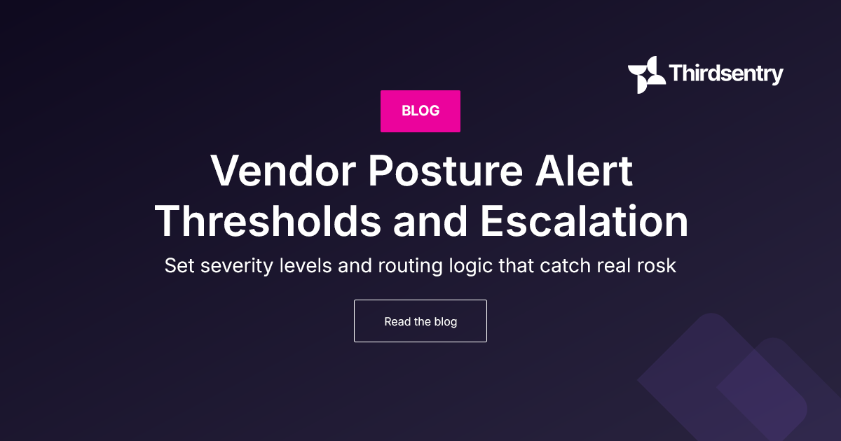 Vendor Posture Divergence Alert Rules: Severity Thresholds and Escalation Logic