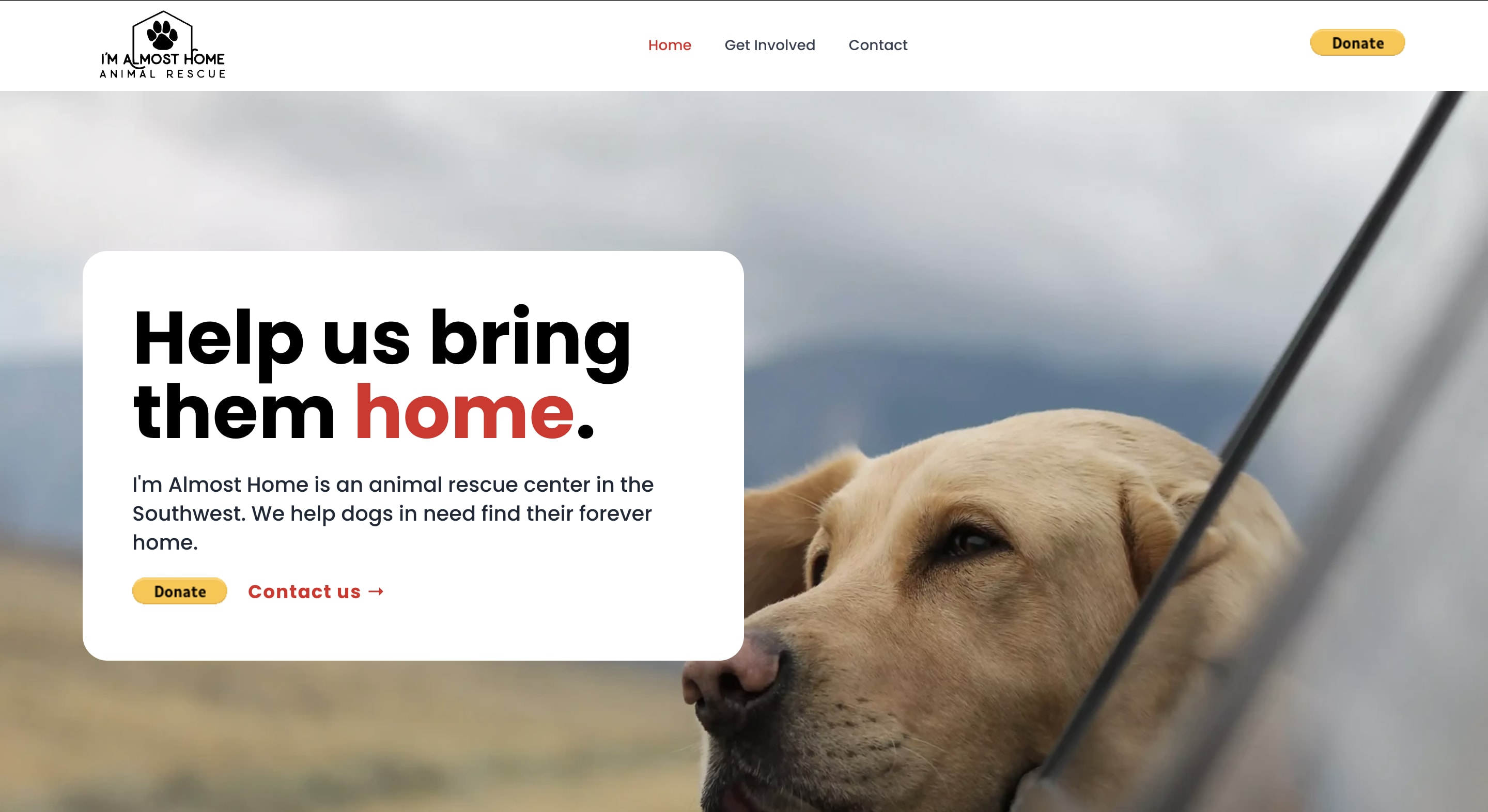 i'm almost home animal rescue
