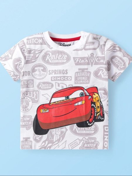 Cartoon Print Cotton T-Shirt