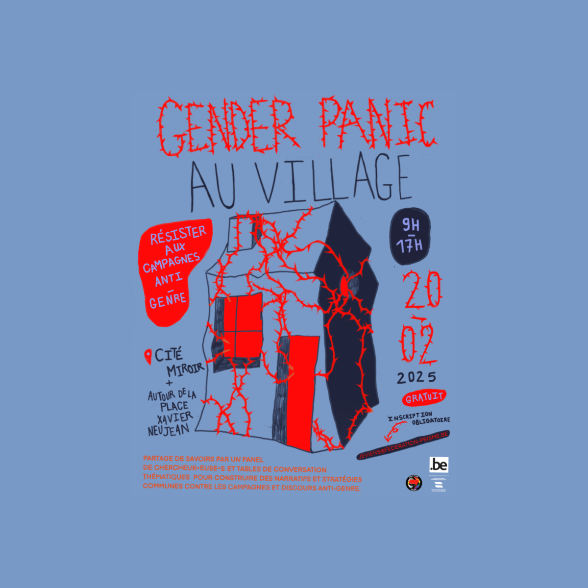« Gender Panic au village : Résister aux campagnes anti-genre » – Journée d&rsquo;étude le 20 février 2026 à la Cité Miroir