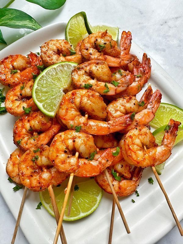 Brochettes de Gambas Arc-en-Ciel