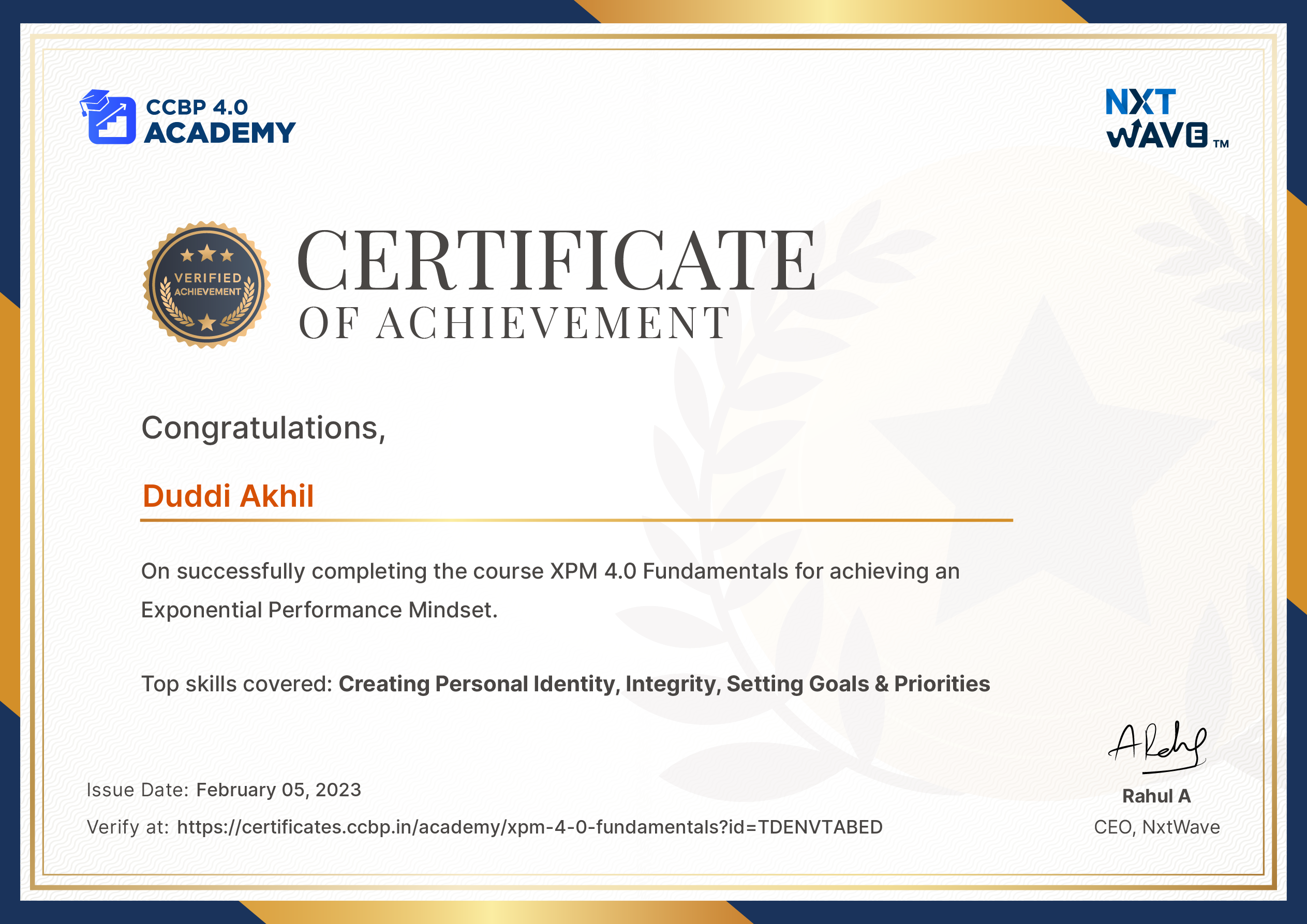 XPM Fundamentals