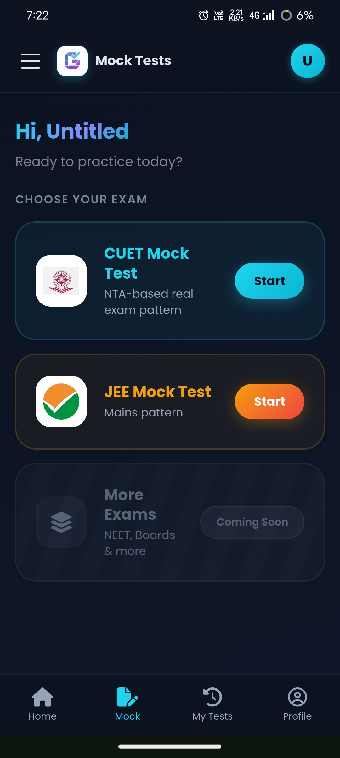 JEE Mock Tests