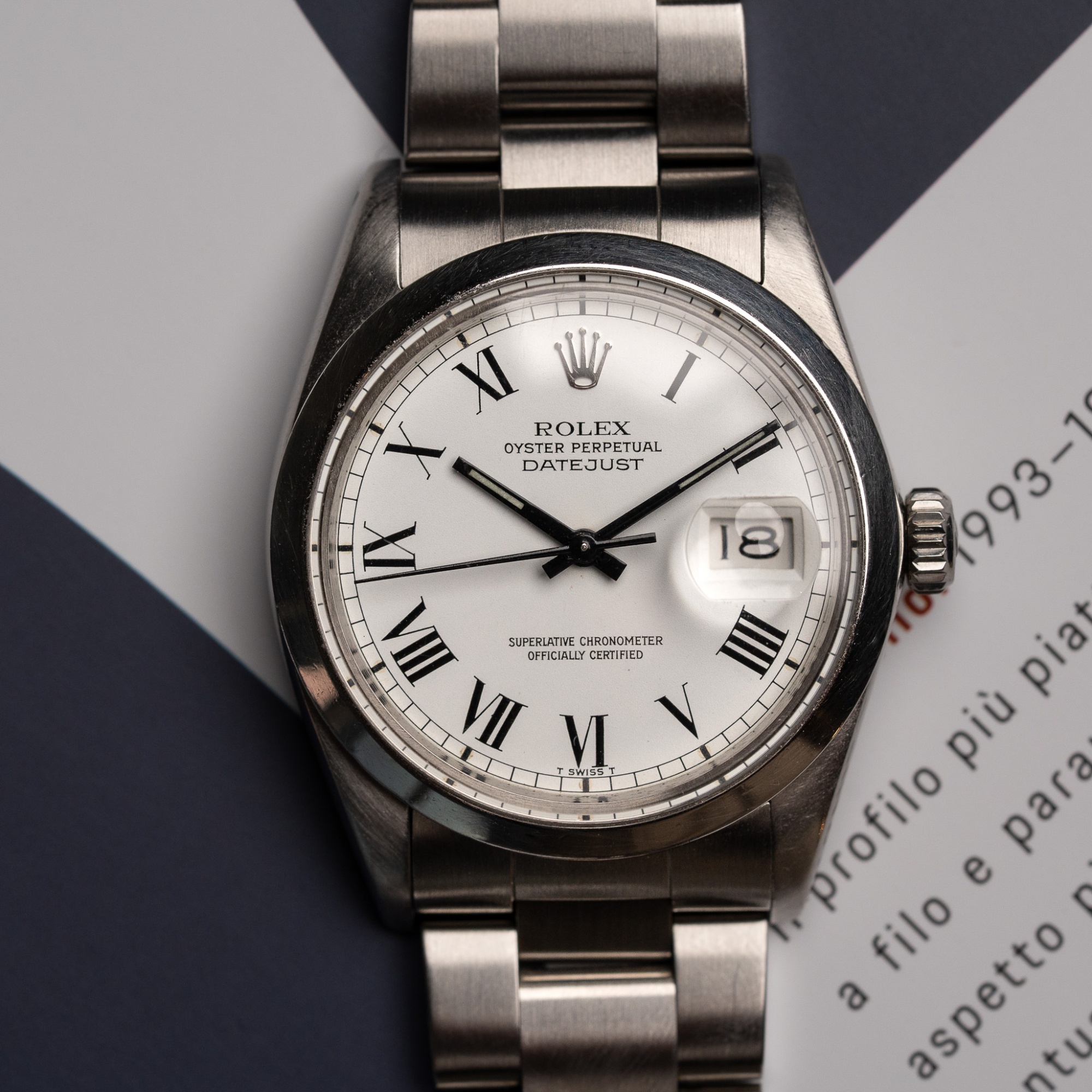 Rolex Datejust 1600 Buckley dial