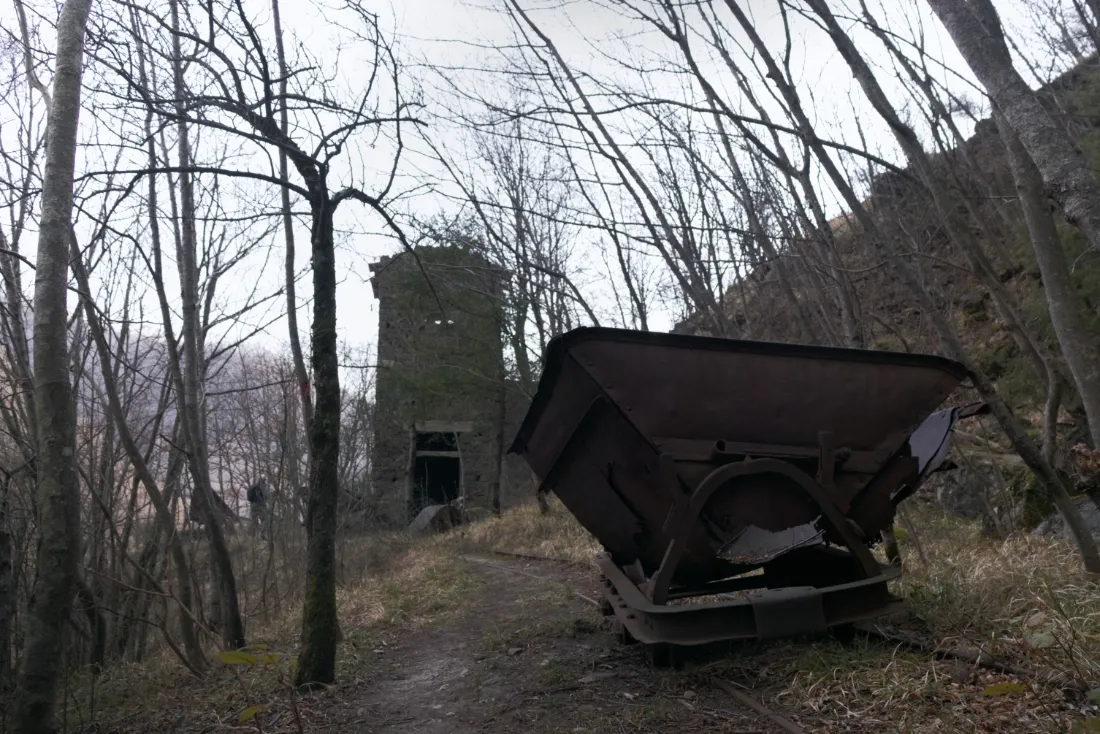 La cava di pietrisco abbandonata