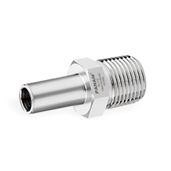 Adapters, 1/4" F ISO Parallel x 1/4" M NPT, SS316