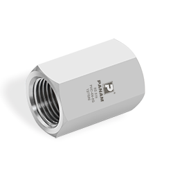 Hex Coupling, 1/4" F x 1/4" F ISO Parallel, SS316