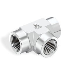 Female Tee, 1/4" x 1/4" x 1/4" NPT, SS316