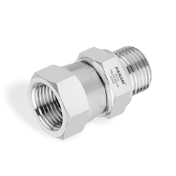 Swivel Connector, 1/4" x 3/8" BSP Male x BSP Female Swivel, SS316