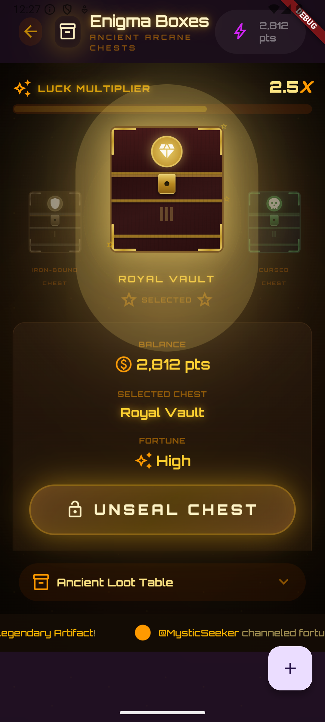 GamifyHost Home Screen